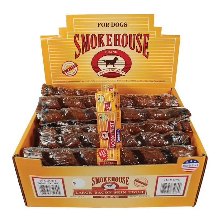 Smokehouse Large Bacon Skin Twists Shelf