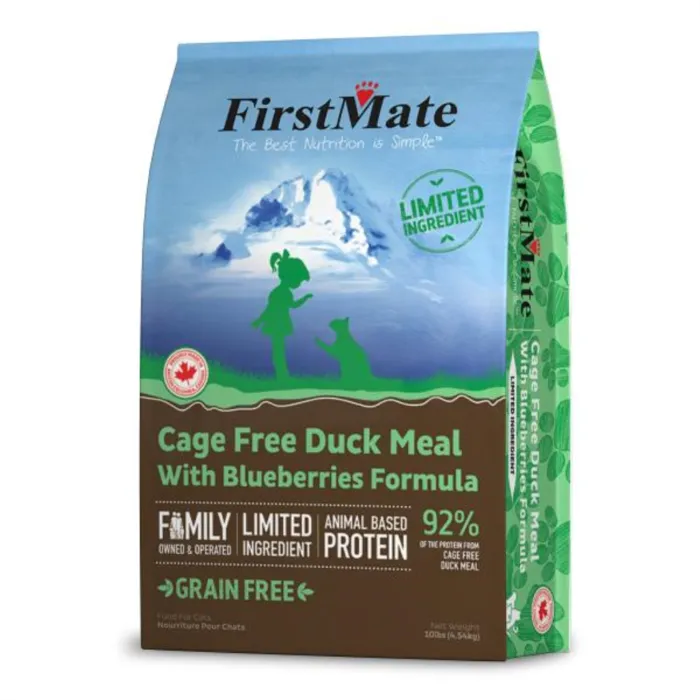 First Mate Cat Duck & Blueberries Grain Free 10-lb