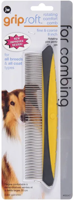 Rotating Comfort Comb Fine/crs 8 Inch