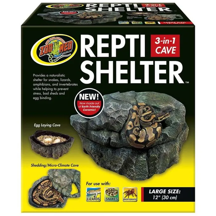 ZML Large Repti Shelter 3 In 1 Cave Large