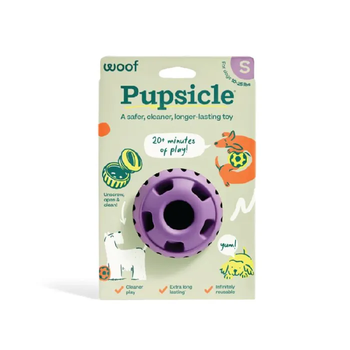 Woof Pupsicle Toy Lavender Small