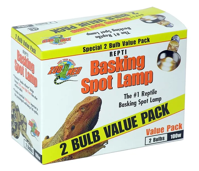 ZMReptile Basking Spot 100w Incandescent Bulb 2 Pk