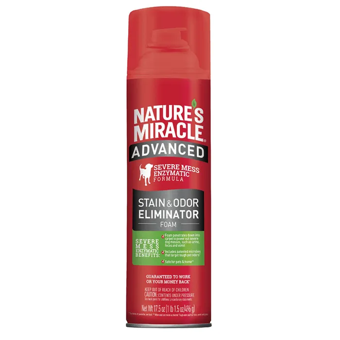 Nature's Miracle Dog Advanced Foam Cleaner 17.5 Oz