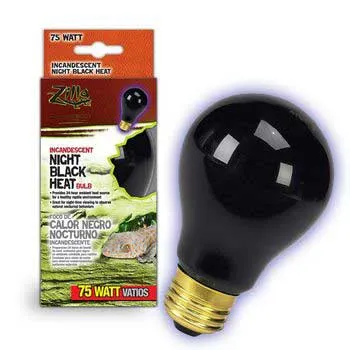 Zilla Incandescent Black Bulb 75 Watt