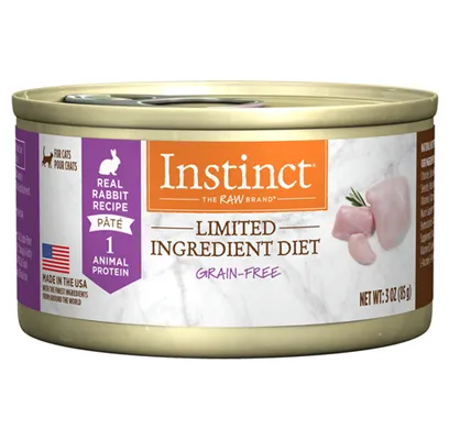 Instinct Limited Ingredient Diet Grain-free Real Rabbit Recipe Canned Cat Food 3-oz
