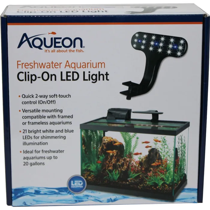 Aqueon Aquarium Light Led Clip-on Freshwater