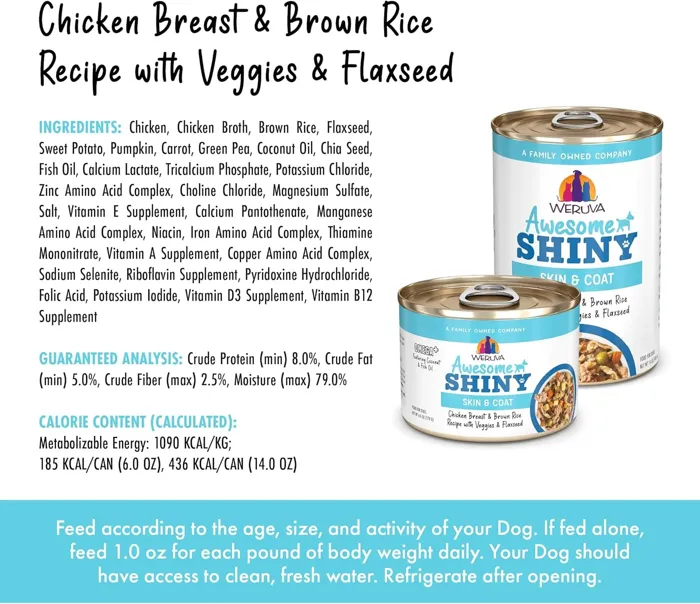 Weruva Awesome Shiny Chicken/rice 6-oz