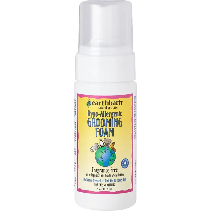 Earthbath Grooming Foam Cat Hypoallergenic 4oz