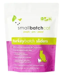 Smallbatch Frozen Turkey Sliders For Cats 3-lb