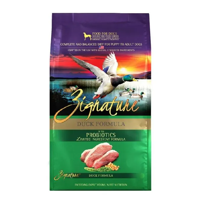 Zignature Grain Free Duck Dog Food 25-lb