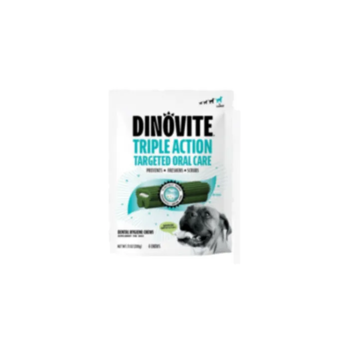 K9 Dental Chew Large 4/bag 1032320 Dinovite 4 Bags/cs