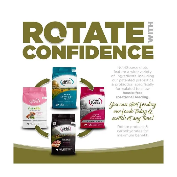 Nutrisource Pure Vita Dog Food Duck & Green Lentils 15