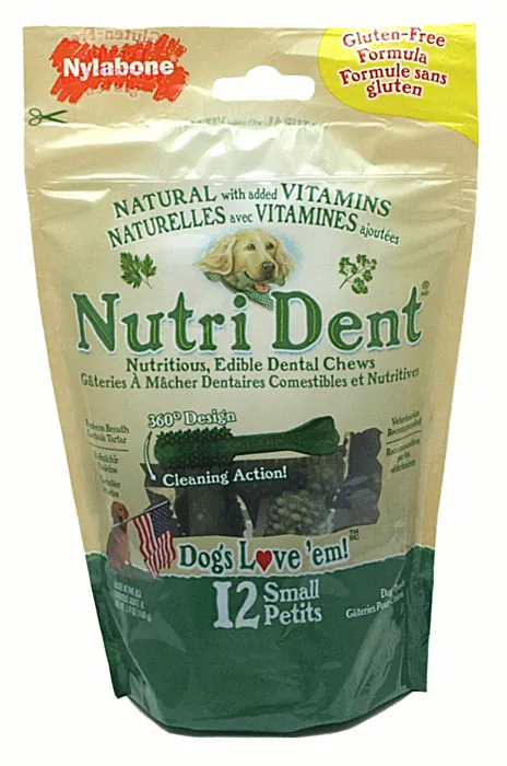 Nutrident Edible Dental Brush Chews Small Pouch (12pc)