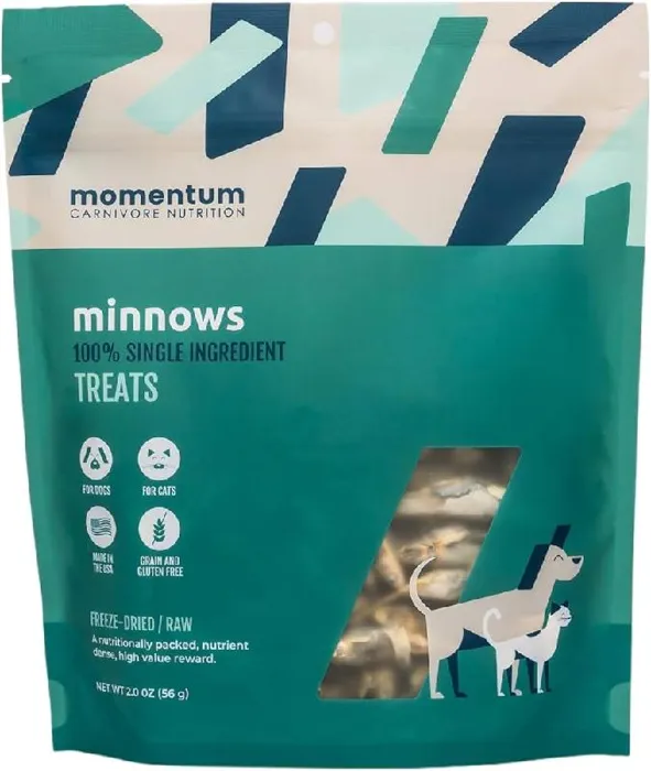Momentum 2 Oz Dog Minnows Freeze Dried Treat Gf Ea