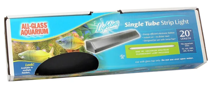 Fluorescent Strip Light 20" Black