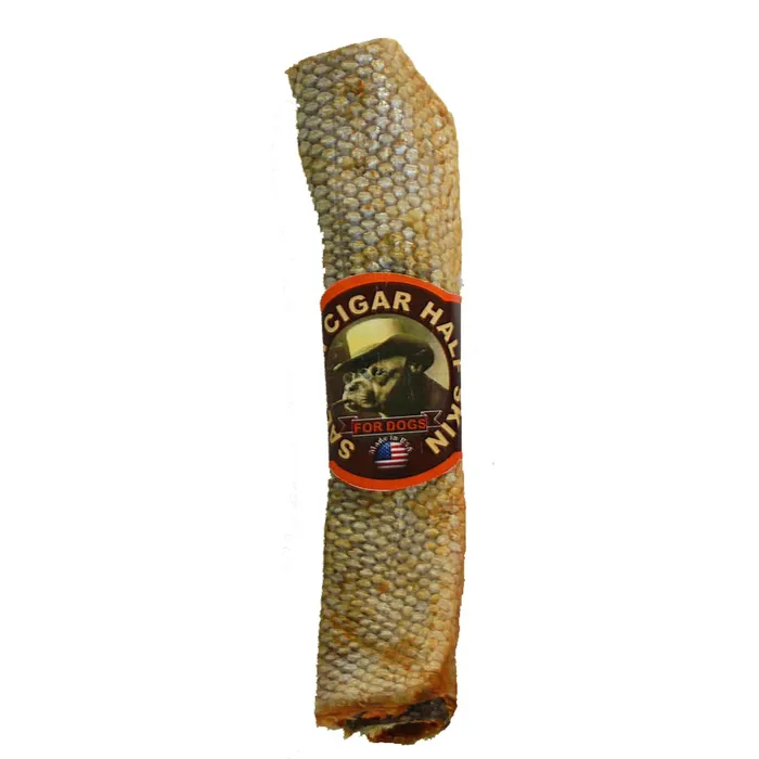 Salmon Cigar Dog Treat Whole 12"