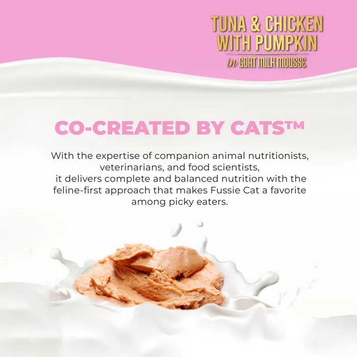 Fussie Cat Kitten Tuna Chicken Pumpkin Mousse texture