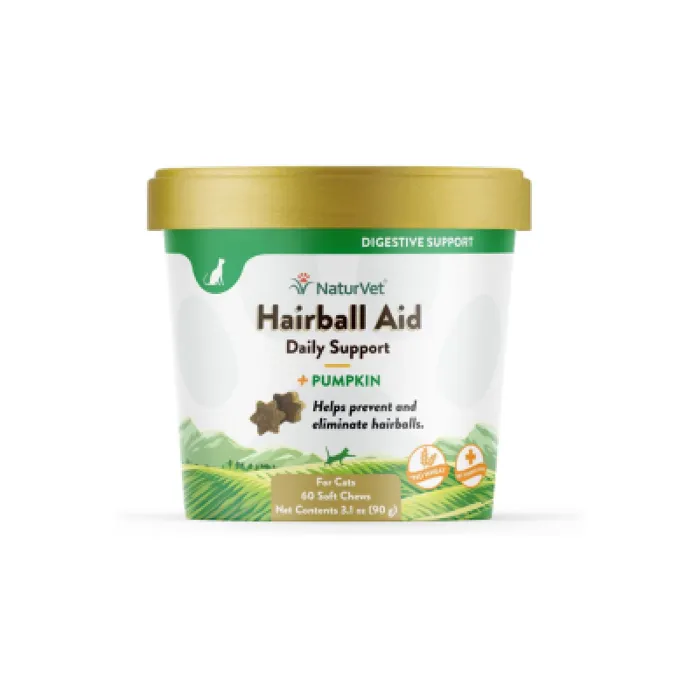 60 Ct. Hairball Plus Vitamin - Soft Chew Cup - Cat