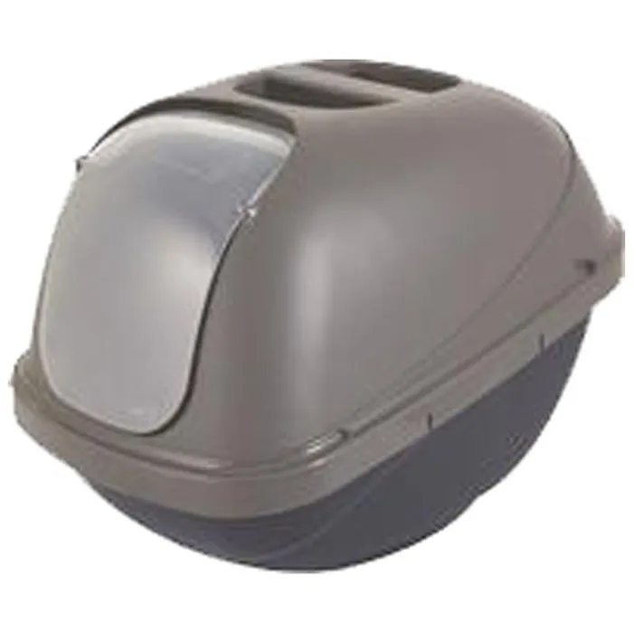 Petmate Hooded Litter Pan Blue/silver Large