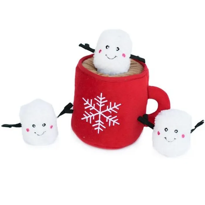 ZP Hot Cocoa Puzzle Dog Toy Plush