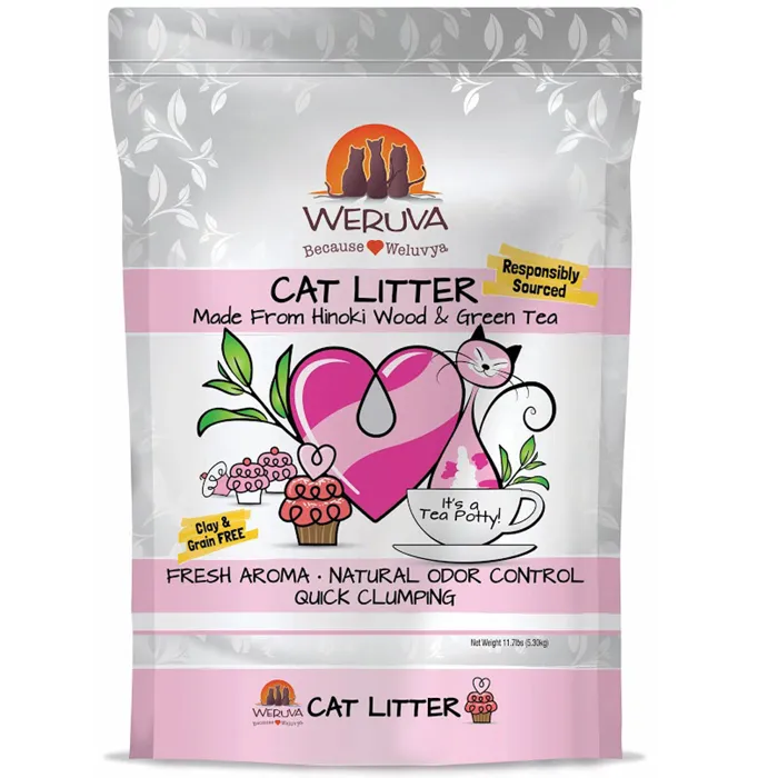 "it's A Tea Potty!" Hinoki Wood & Green Tea Cat Litter 11.7-lb