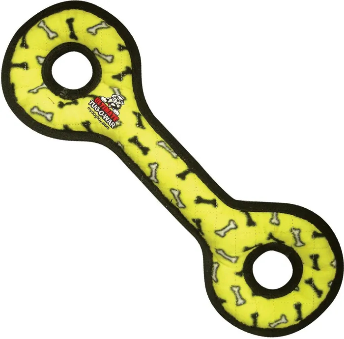 Ultimate Tug-o-war Yellow Bone Dog Toy M