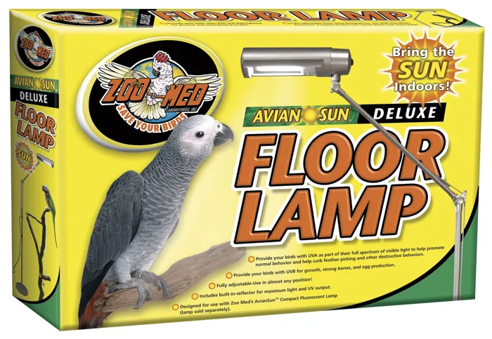 Zoomed Avian Sun Floor Lamp Stand
