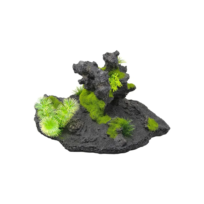 Penn-plax Presents Insta-aquascape Aquarium Ornament Collection Mossy Rock