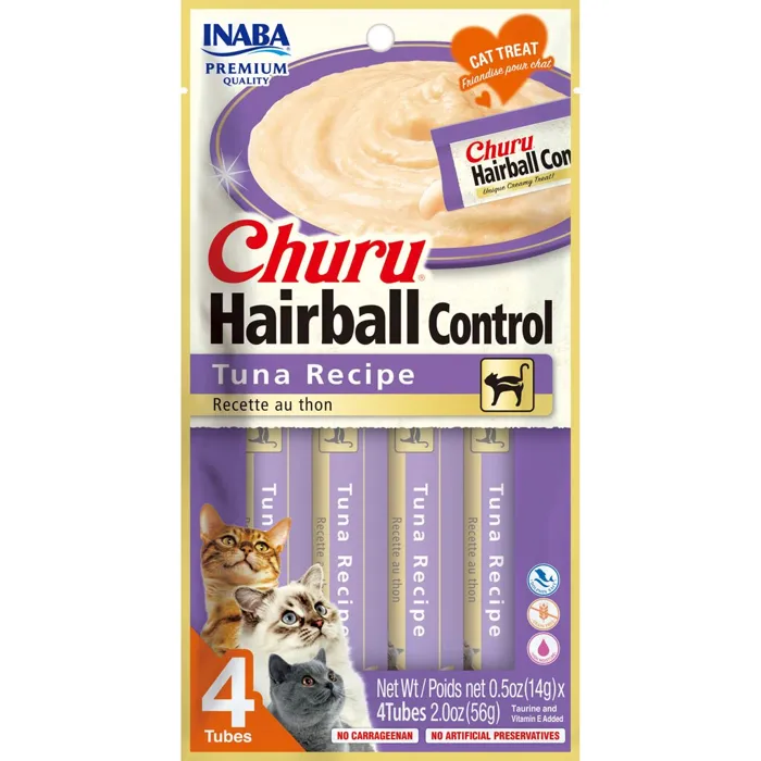 Inaba Cat Churu Purees Hairball Control Chkn 2 Oz