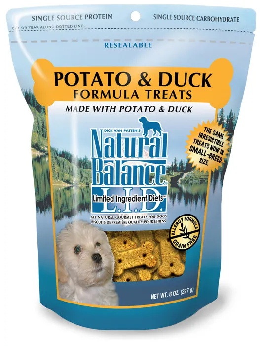 L.i.t. Limited Ingredient Treats Potato & Duck Dog Treats 8-oz-small Breed